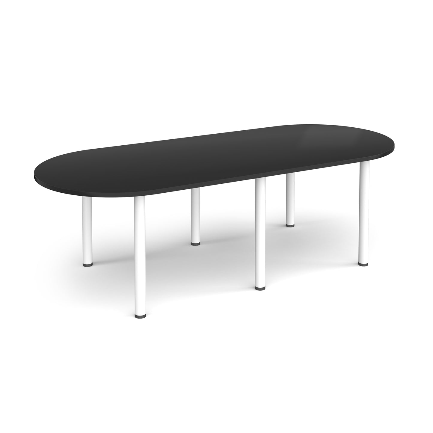 Radial end meeting table with 6 radial legs