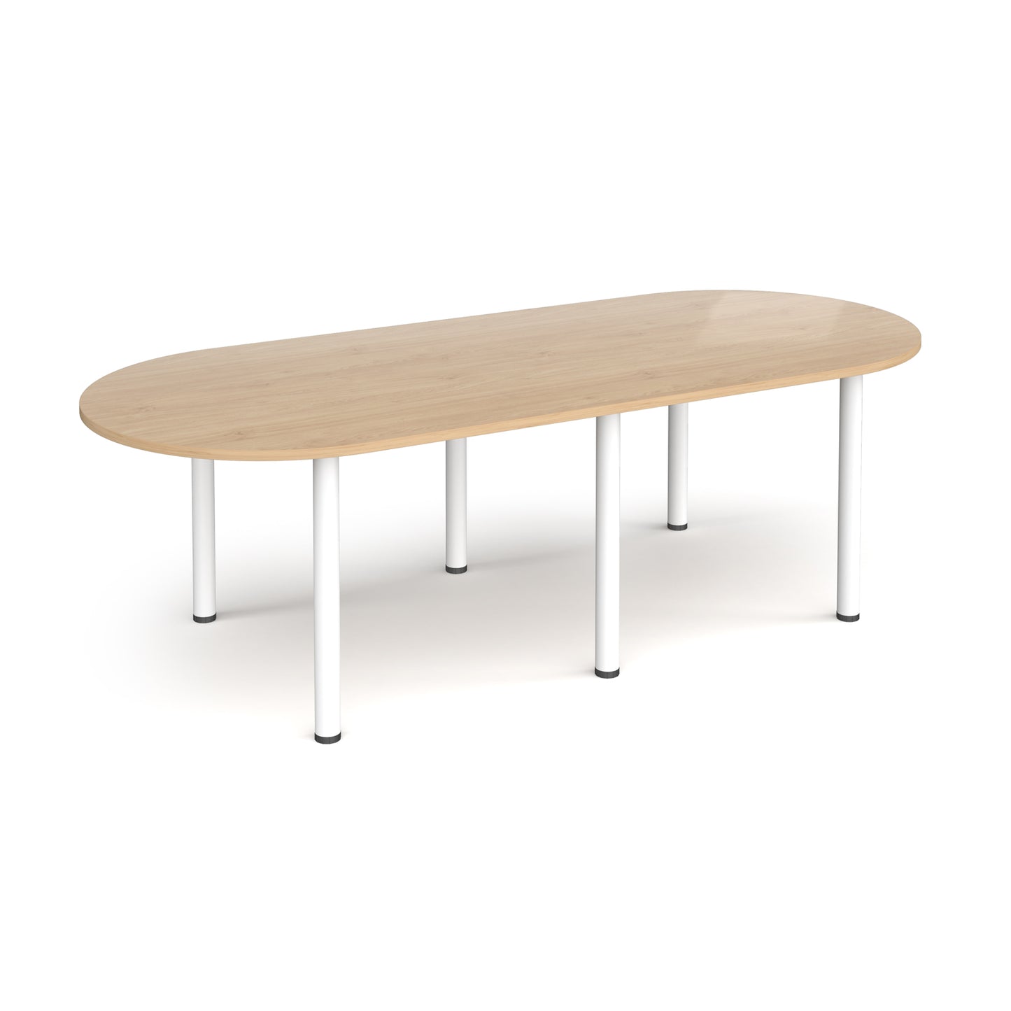 Radial end meeting table with 6 radial legs