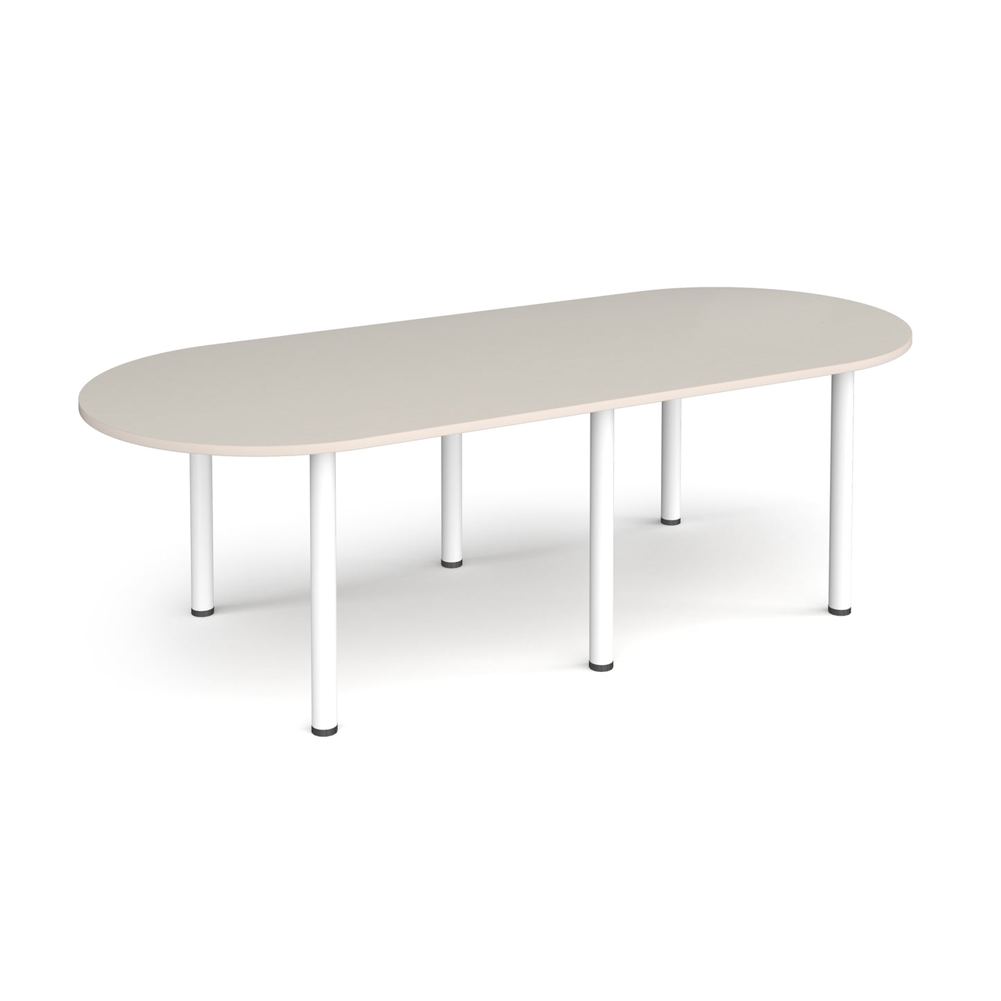 Radial end meeting table with 6 radial legs
