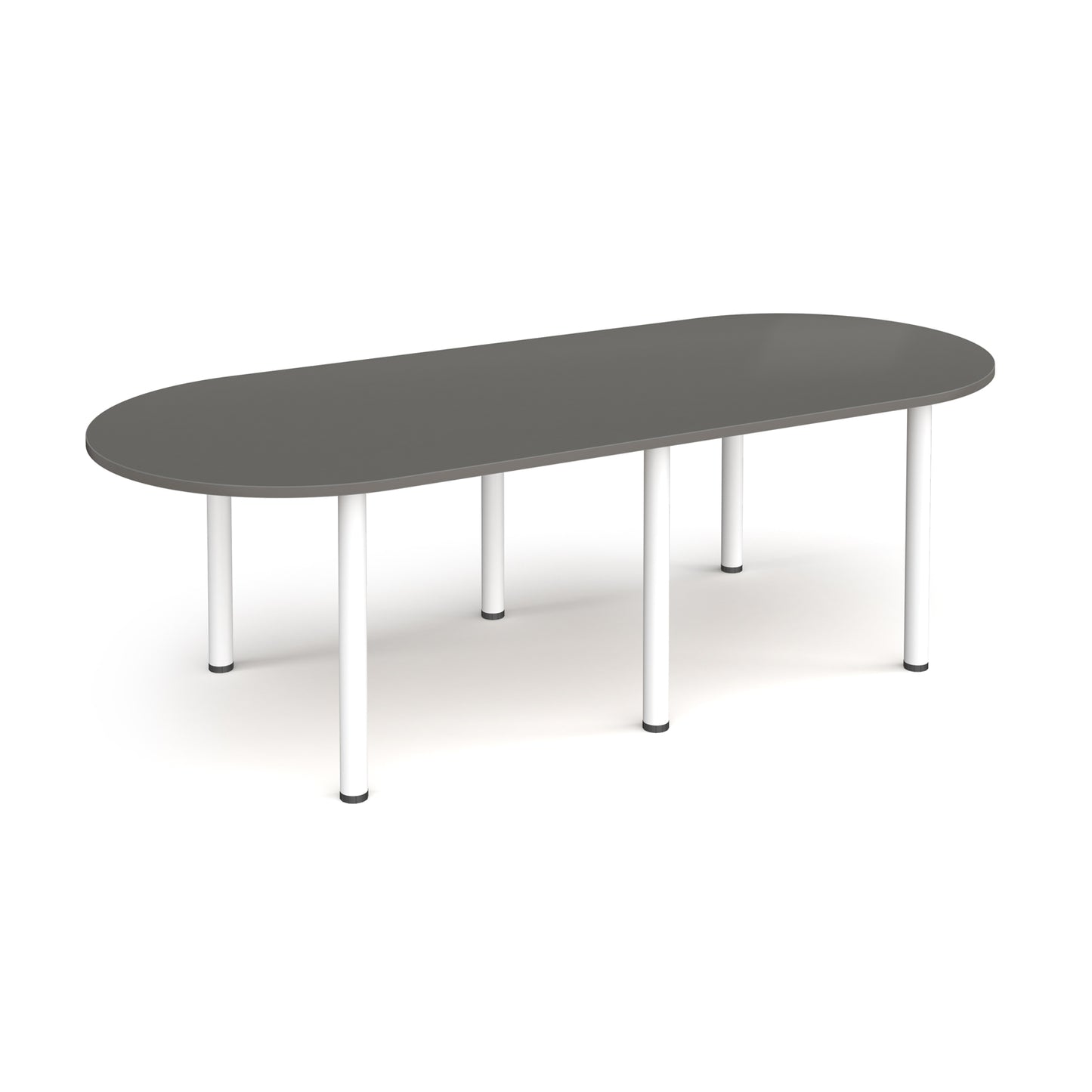 Radial end meeting table with 6 radial legs