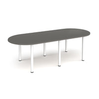 Radial end meeting table with 6 radial legs