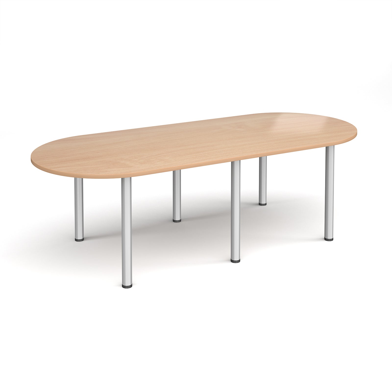 Radial end meeting table with 6 radial legs
