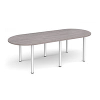 Radial end meeting table with 6 radial legs