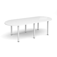 Radial end meeting table with 6 radial legs