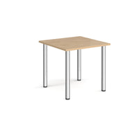 Rectangular radial leg meeting table
