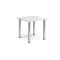 Rectangular radial leg meeting table