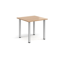 Rectangular radial leg meeting table