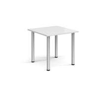 Rectangular radial leg meeting table