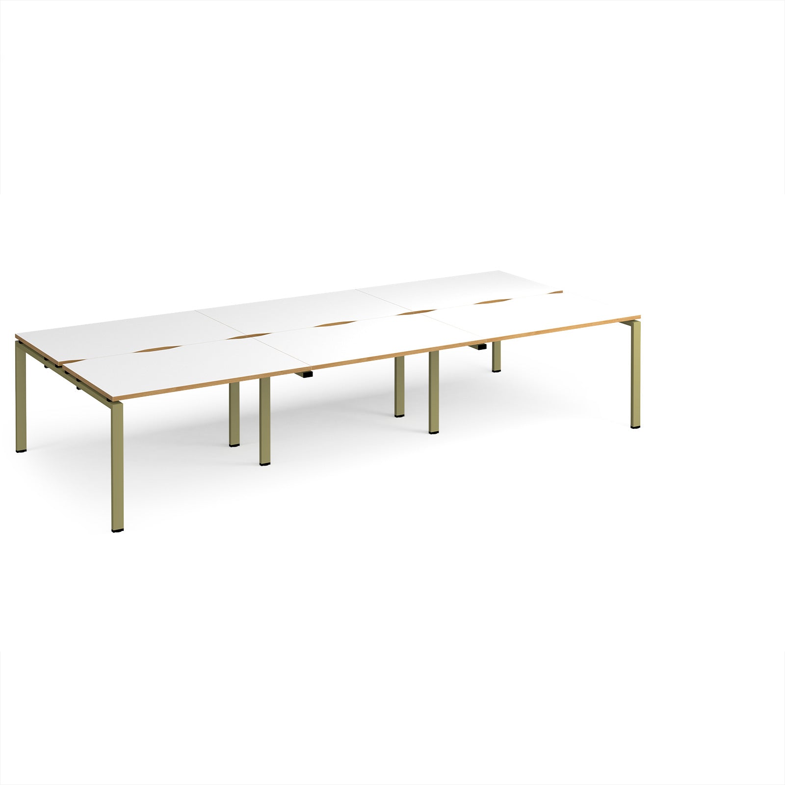 Adapt triple back to back desks 1600mm deep