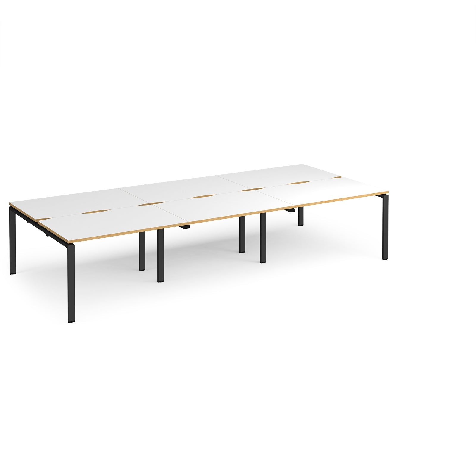 Adapt Triple Back To Back Desks 1600Mm Deep