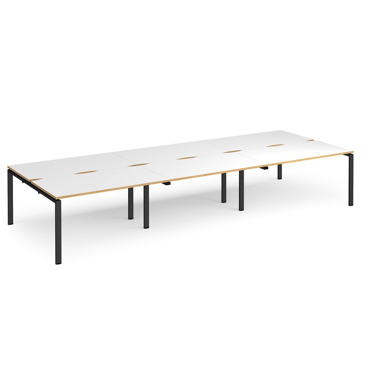 Adapt Triple Back To Back Desks 1600Mm Deep