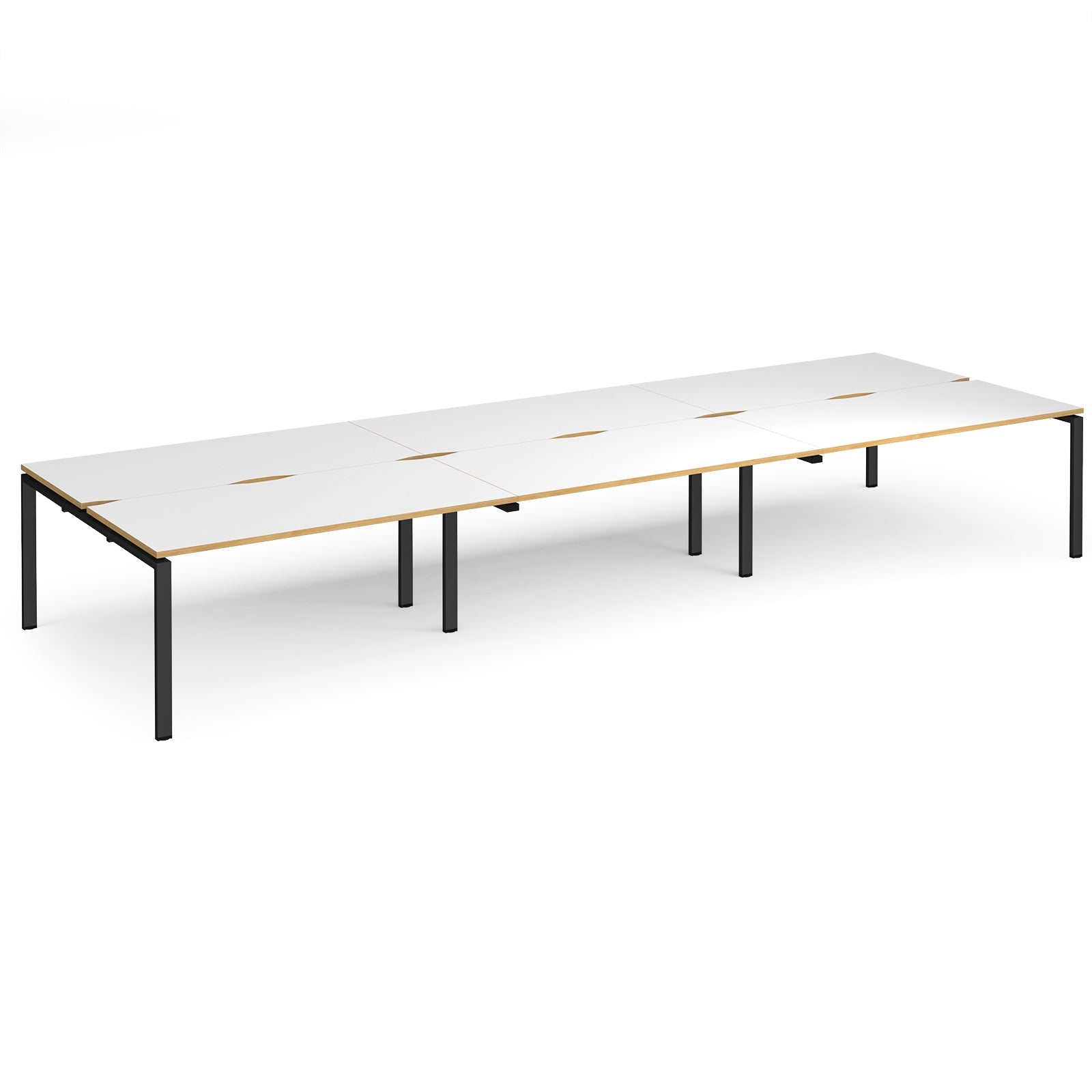 Adapt Triple Back To Back Desks 1600Mm Deep