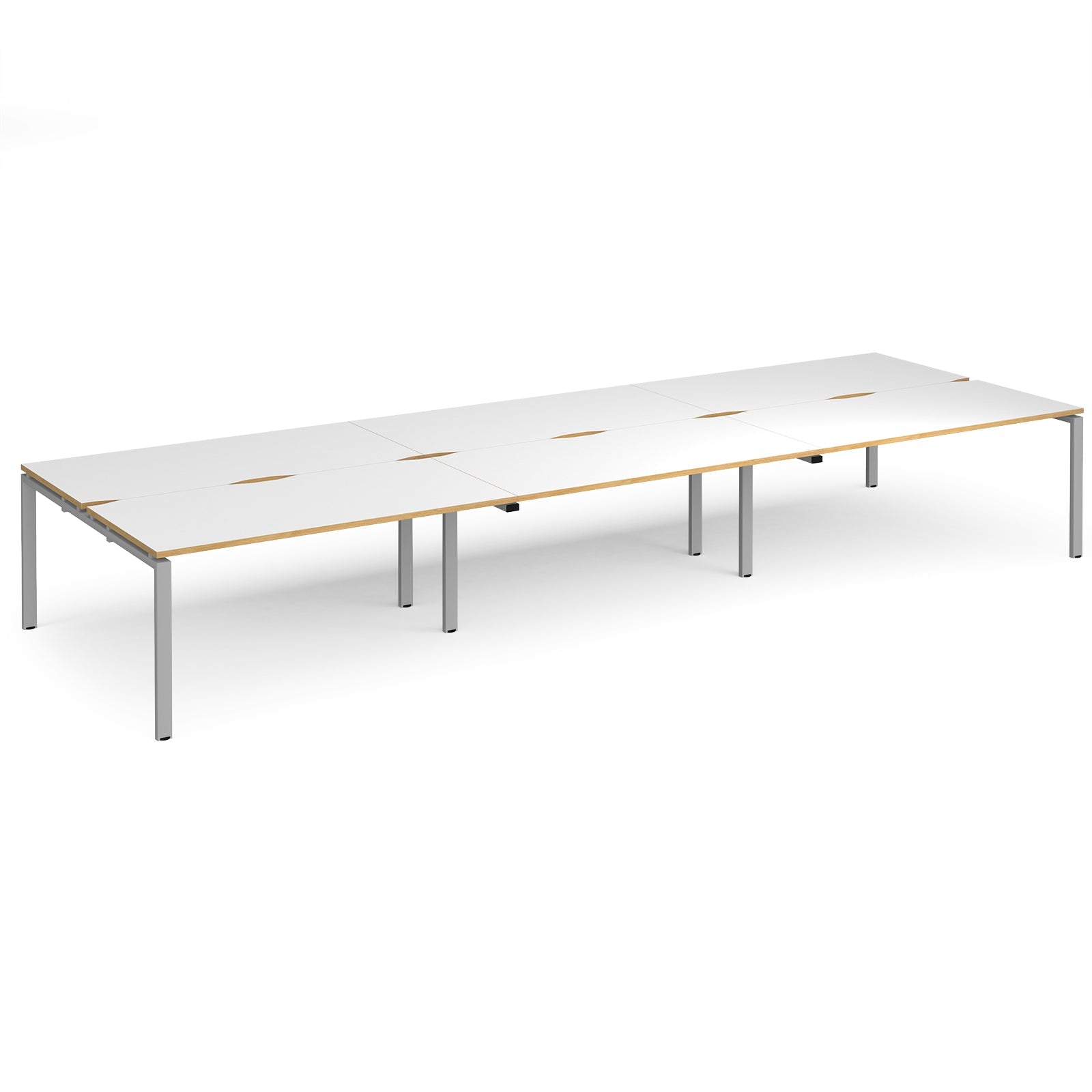 Adapt Triple Back To Back Desks 1600Mm Deep