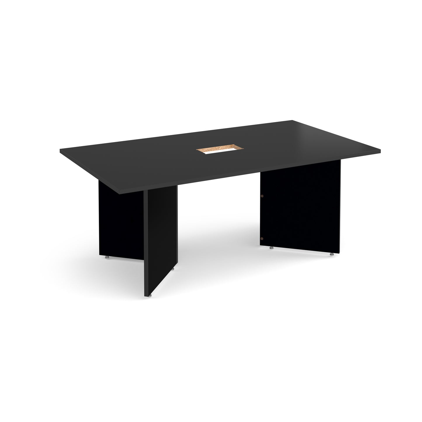 Arrow head rectangular power ready boardroom table