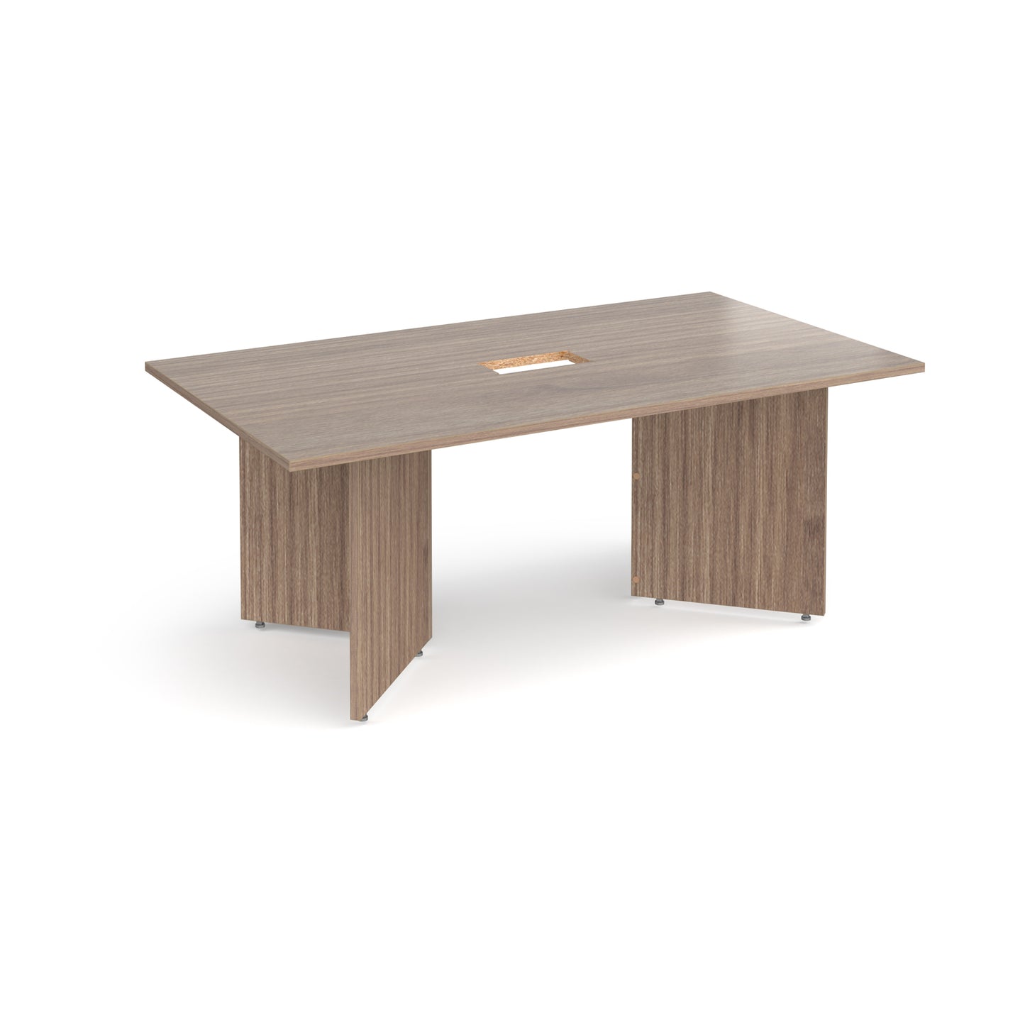 Arrow head rectangular power ready boardroom table