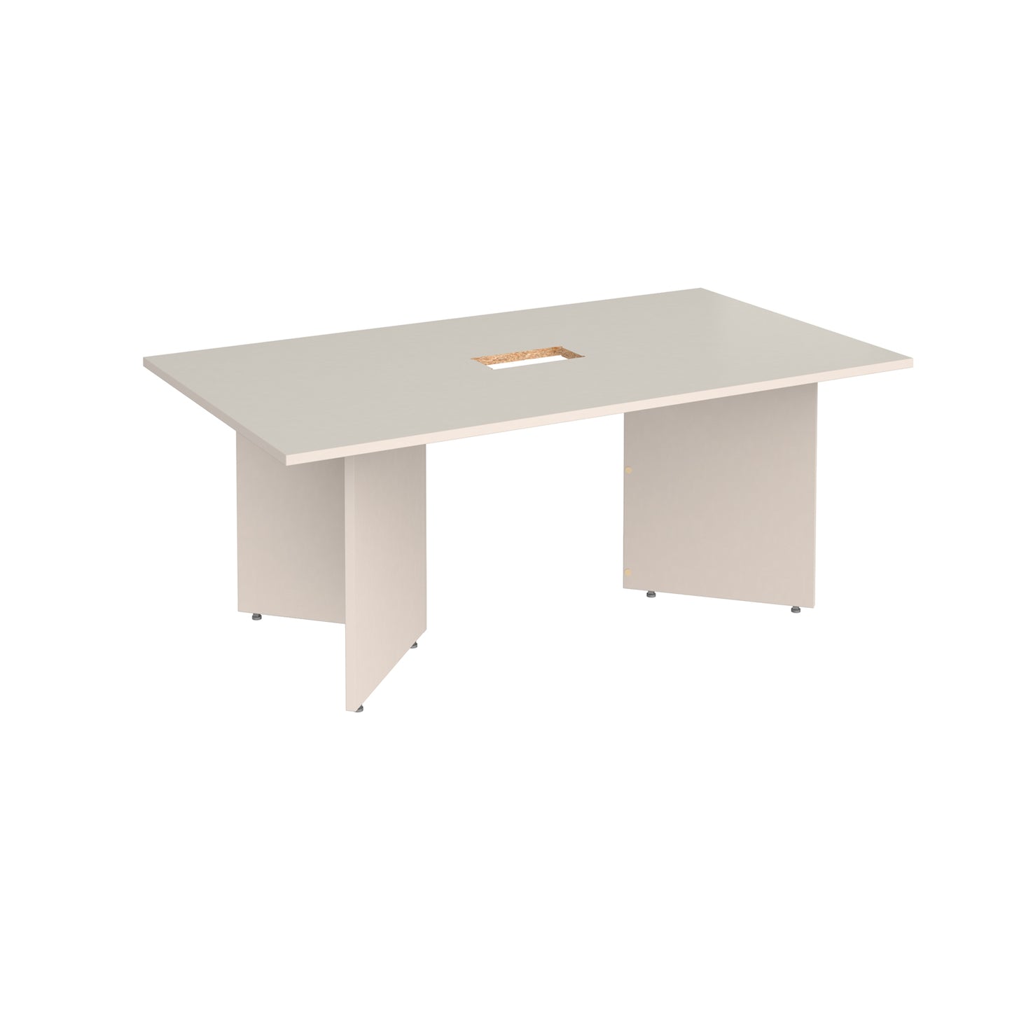 Arrow head rectangular power ready boardroom table