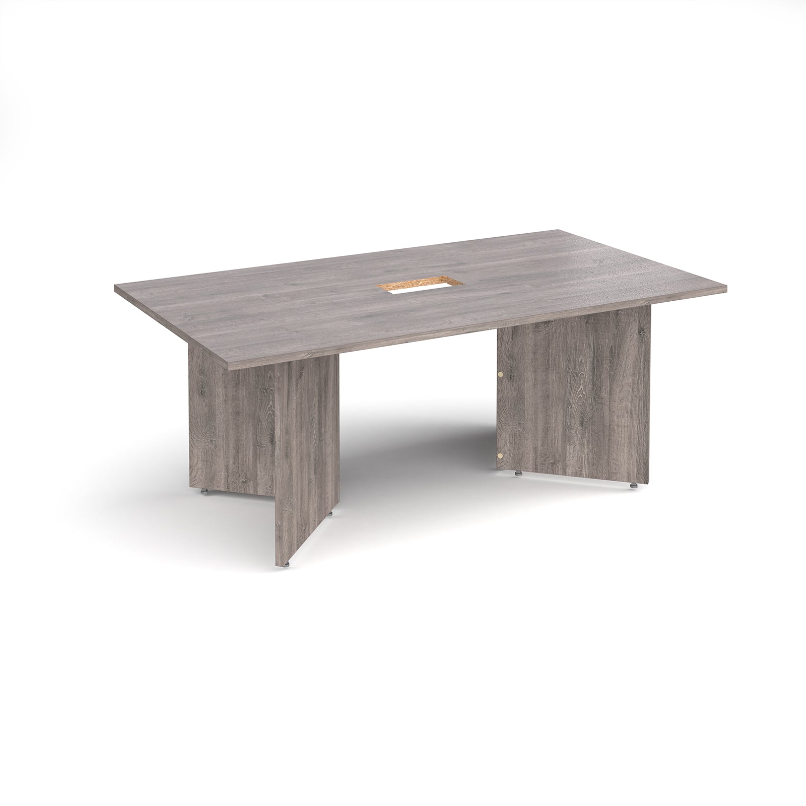 Arrow head rectangular power ready boardroom table