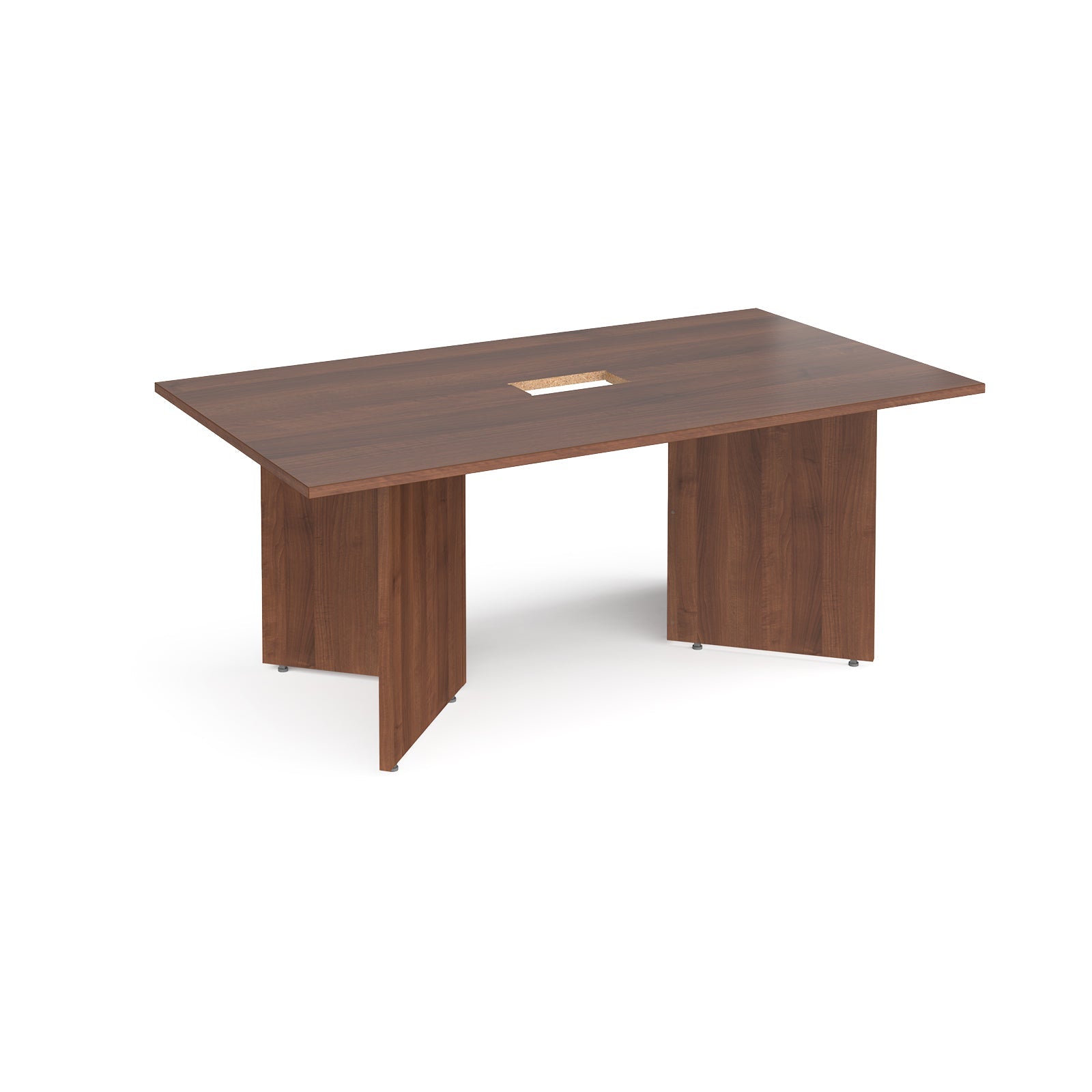 Arrow head rectangular power ready boardroom table