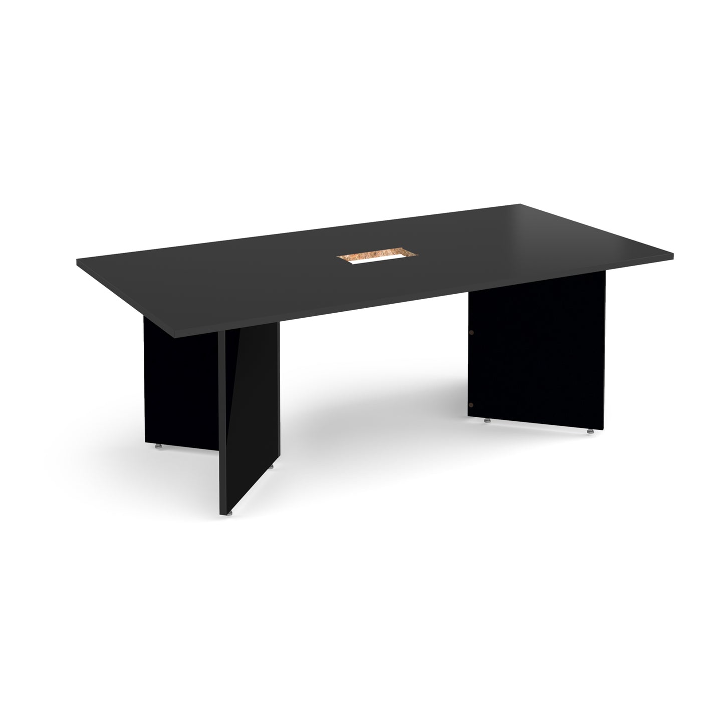 Arrow head rectangular power ready boardroom table
