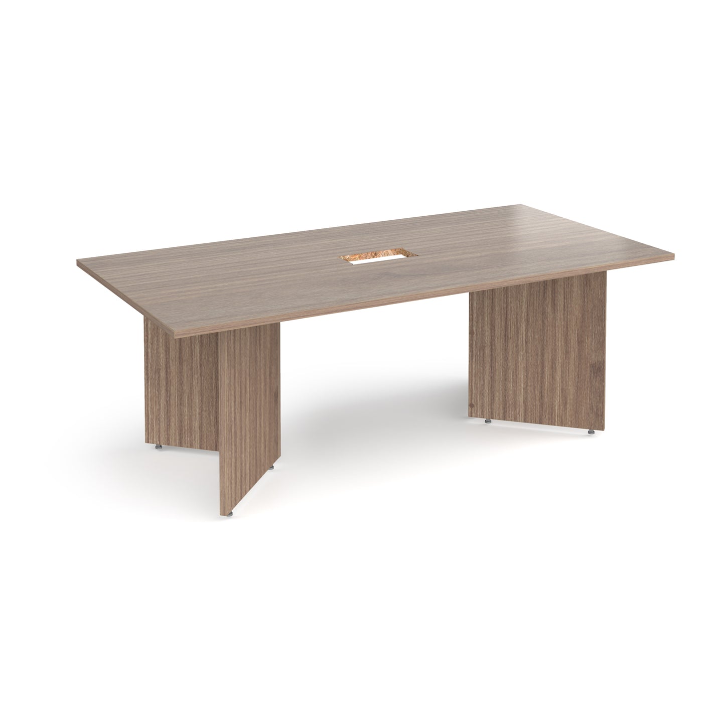 Arrow head rectangular power ready boardroom table