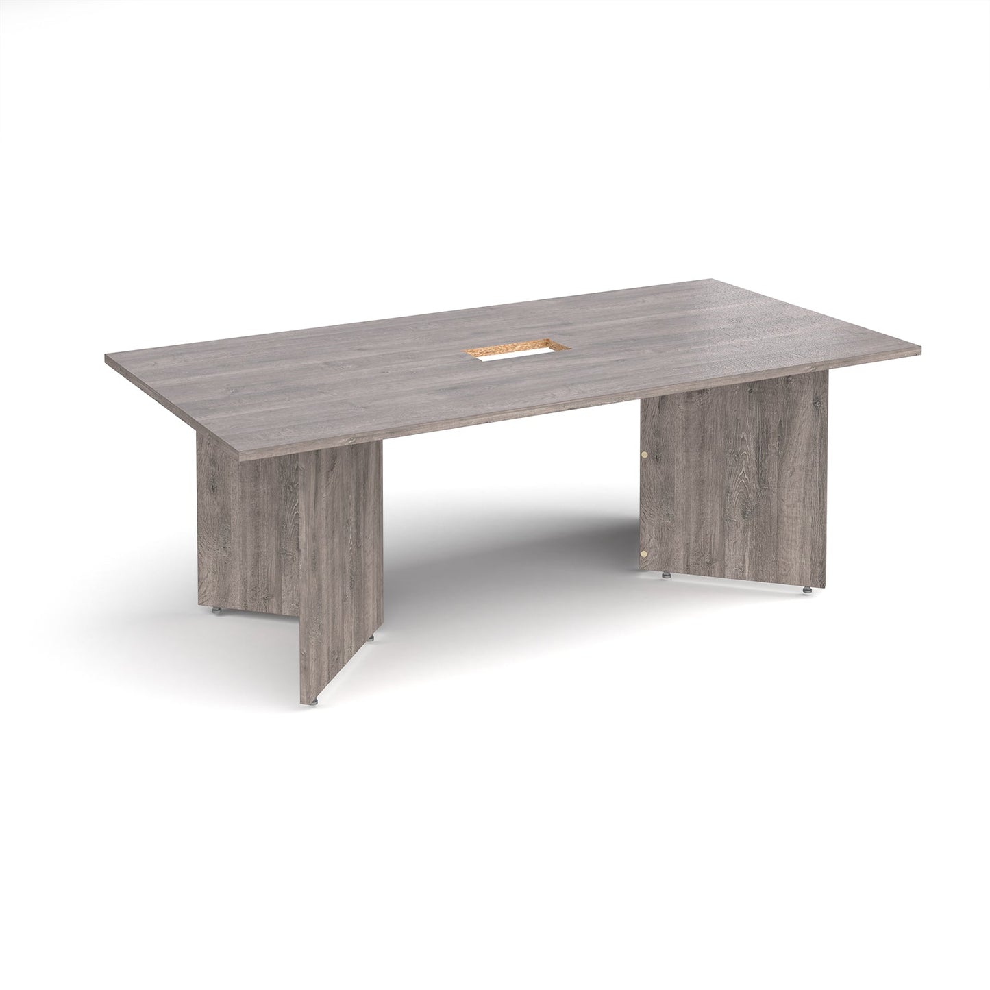 Arrow head rectangular power ready boardroom table
