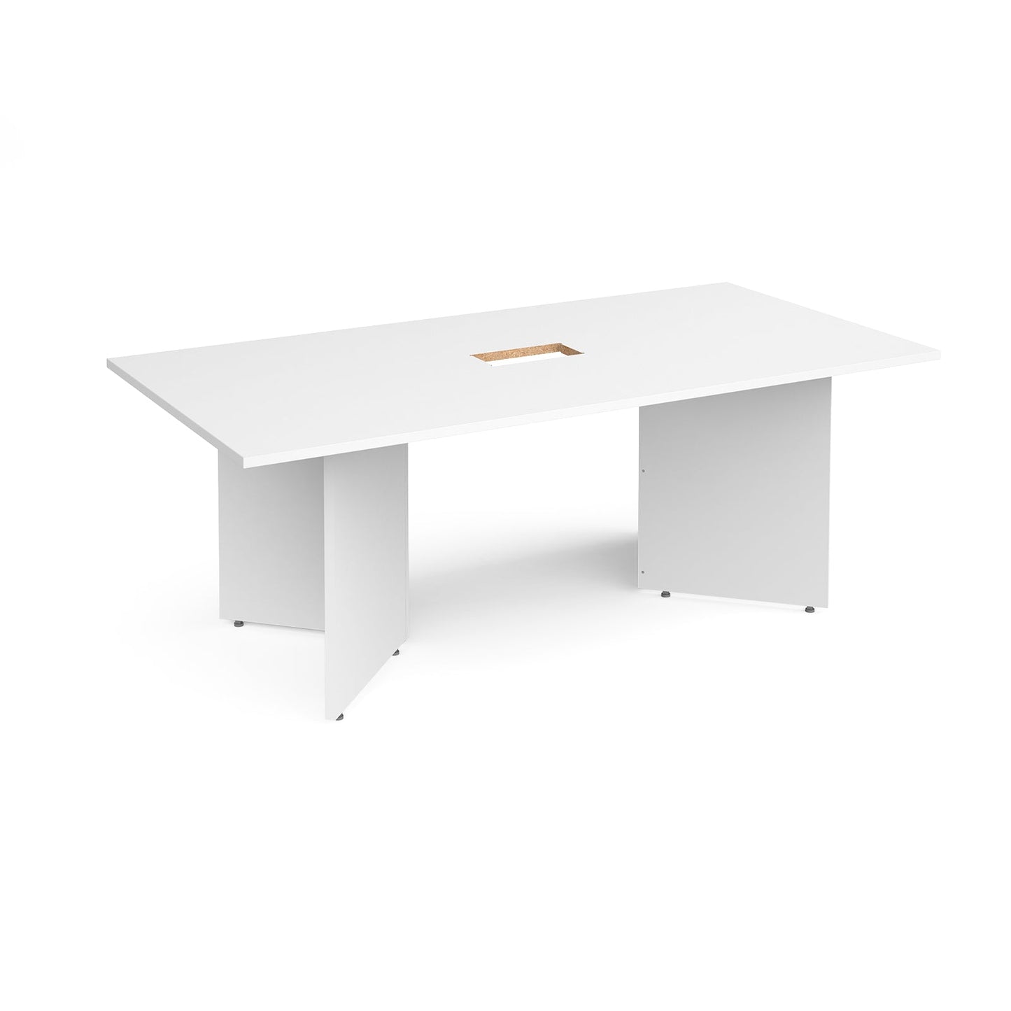 Arrow head rectangular power ready boardroom table