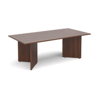 Arrow head leg rectangular boardroom table