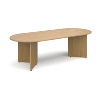 Arrow head leg radial end boardroom table