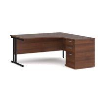 Maestro 25 right hand ergo desk with pedestal