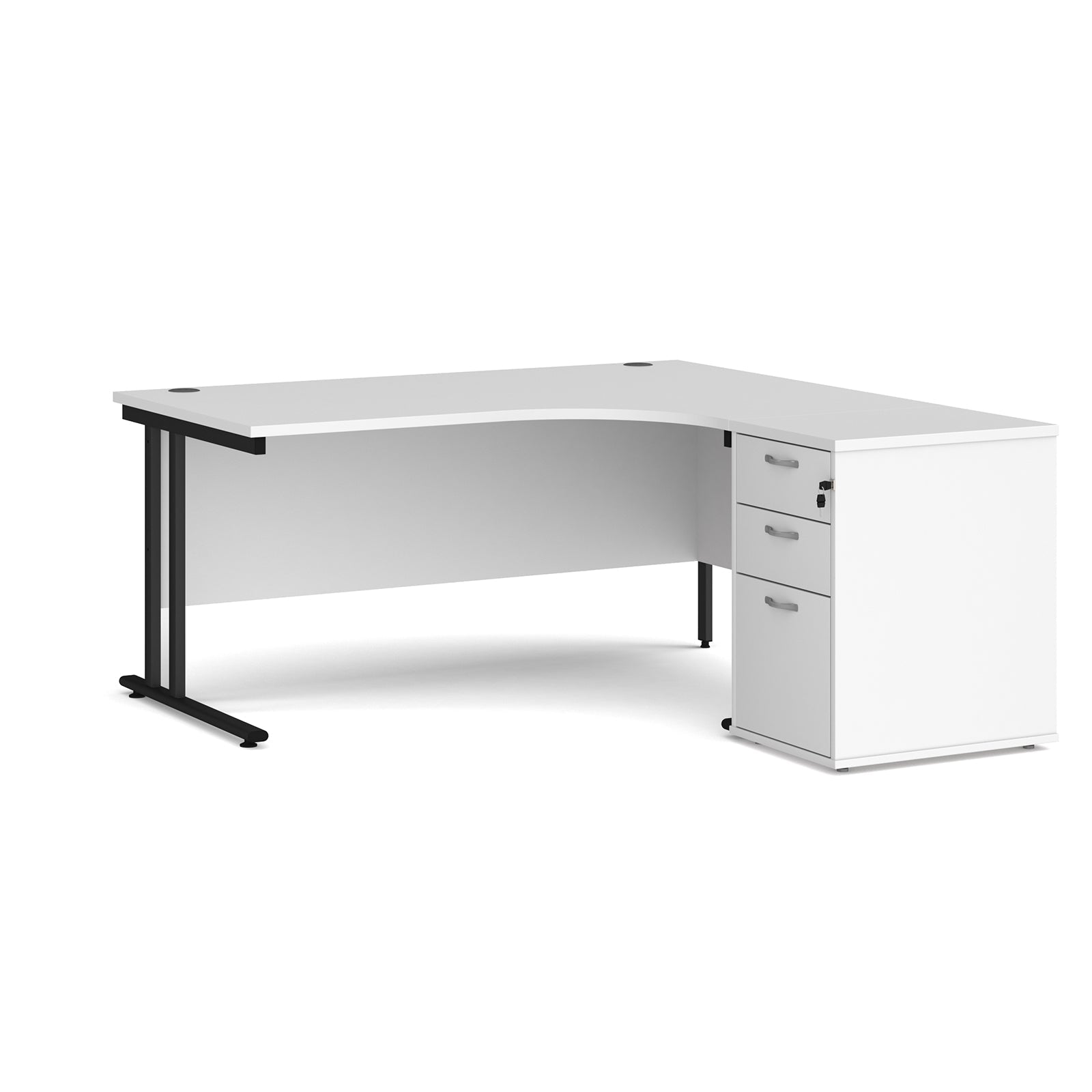 Maestro 25 Right Hand Ergo Desk With Pedestal