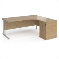 Maestro 25 right hand ergo desk with pedestal