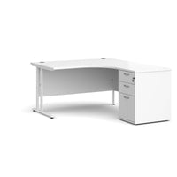 Maestro 25 right hand ergo desk with pedestal