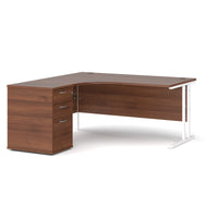 Maestro 25 left hand ergo desk with pedestal