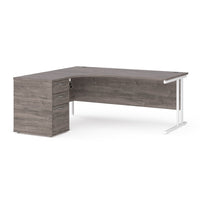 Maestro 25 left hand ergo desk with pedestal