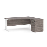 Maestro 25 right hand ergo desk with pedestal