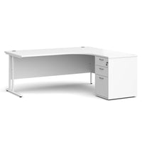 Maestro 25 right hand ergo desk with pedestal
