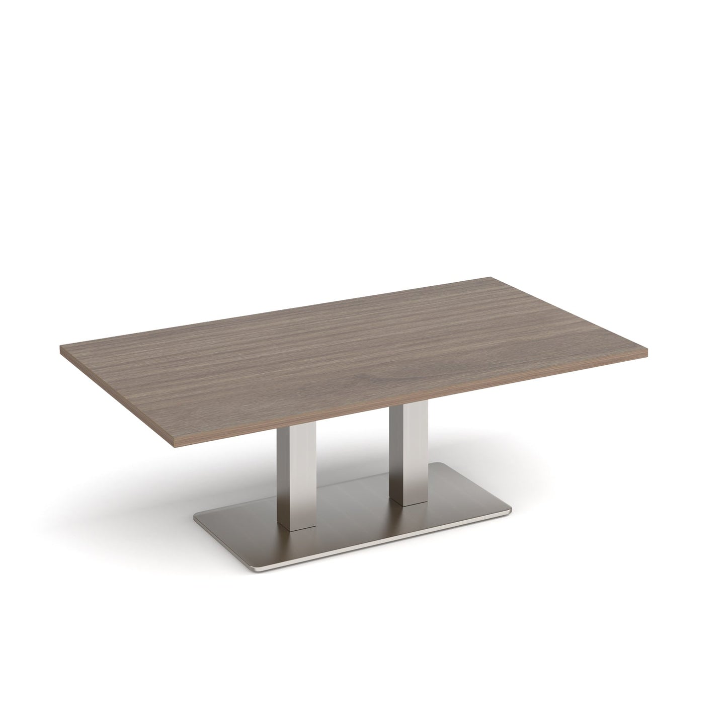 Eros rectangular coffee table with twin uprights
