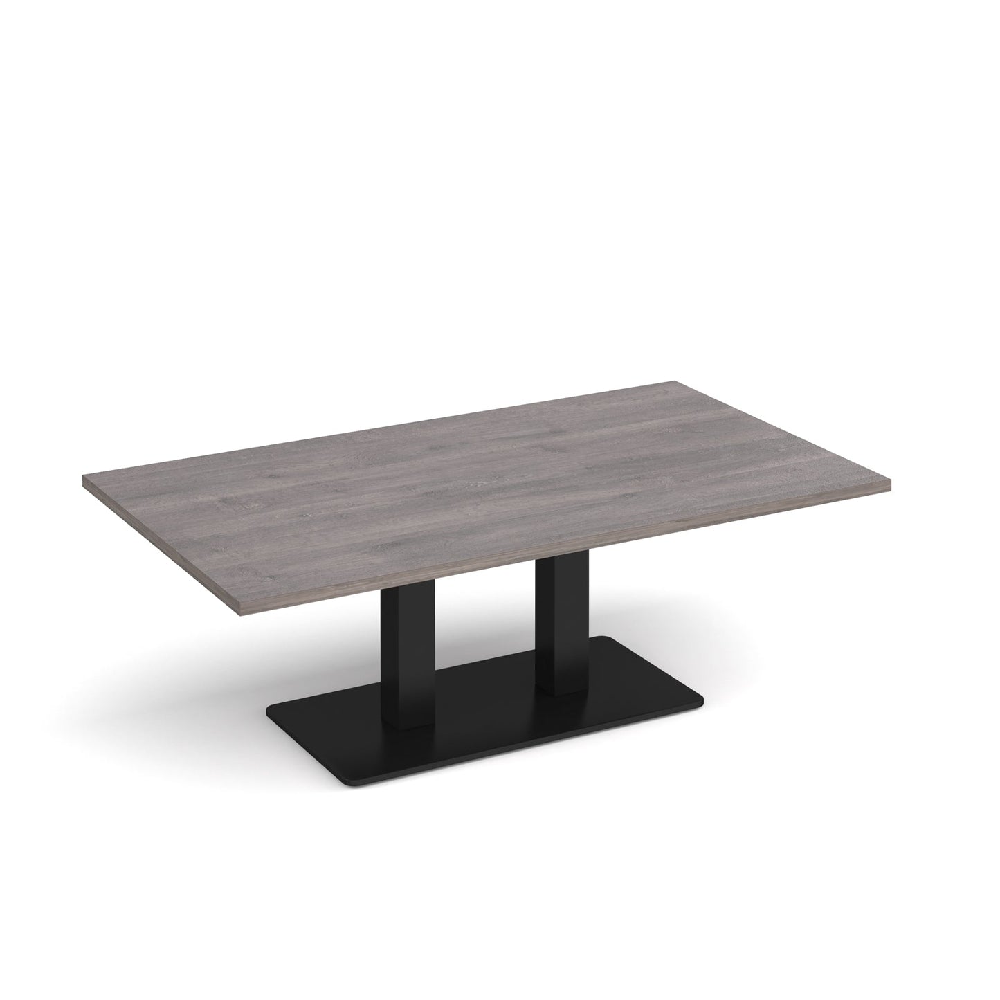 Eros rectangular coffee table with twin uprights