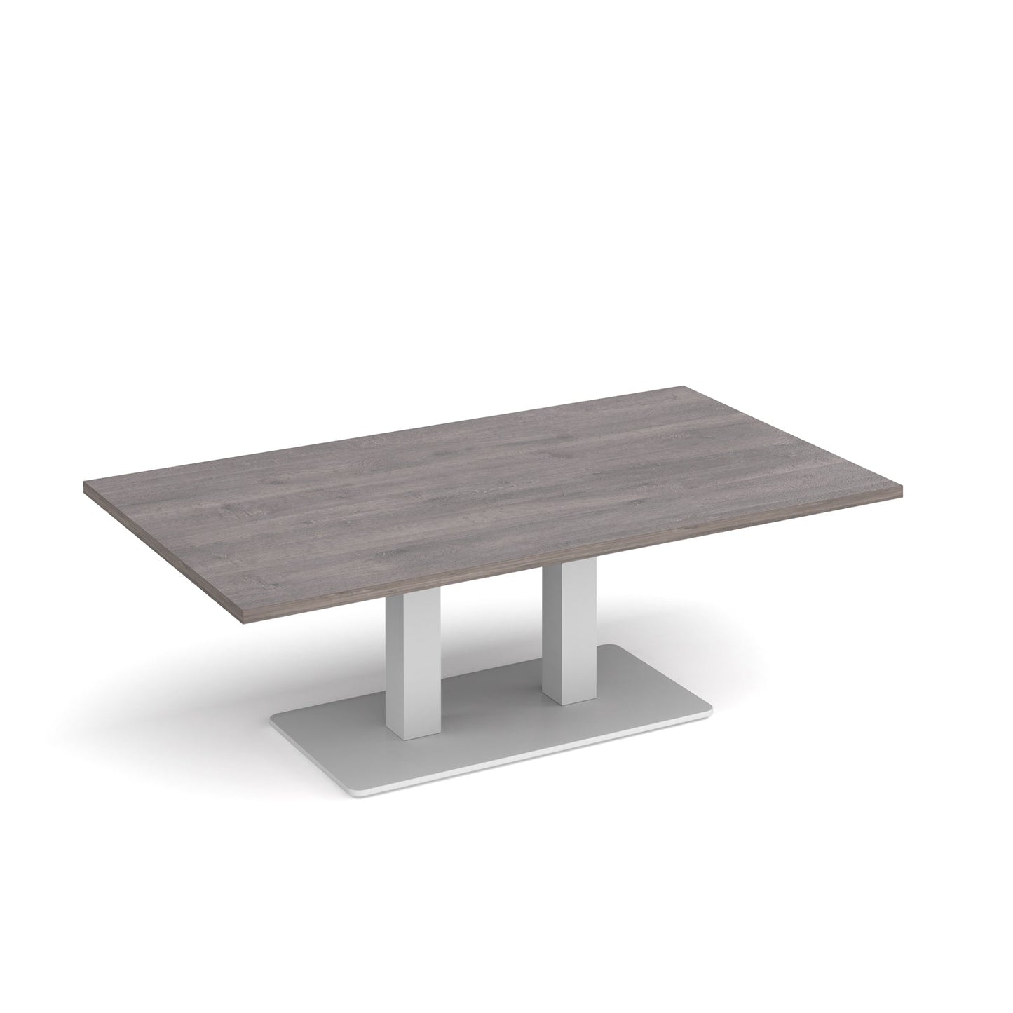 Eros rectangular coffee table with twin uprights
