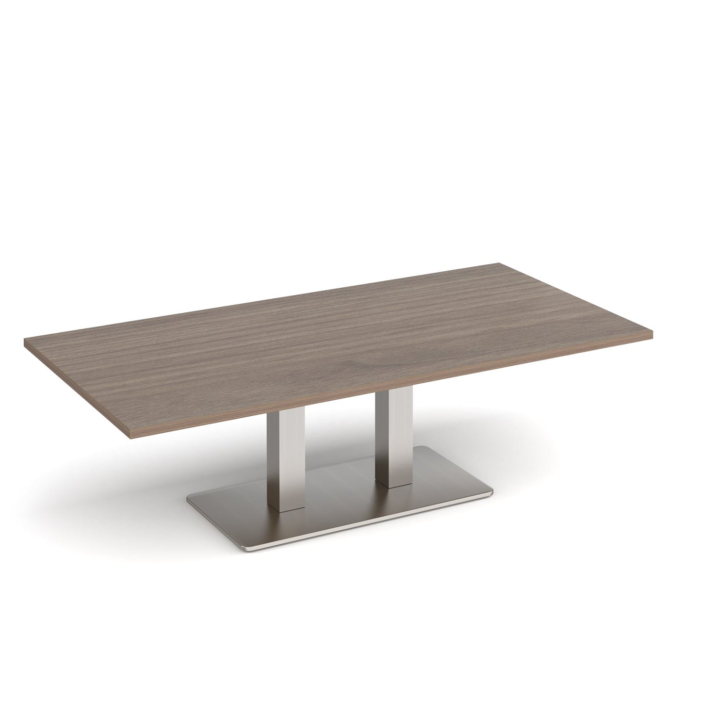 Eros rectangular coffee table with twin uprights