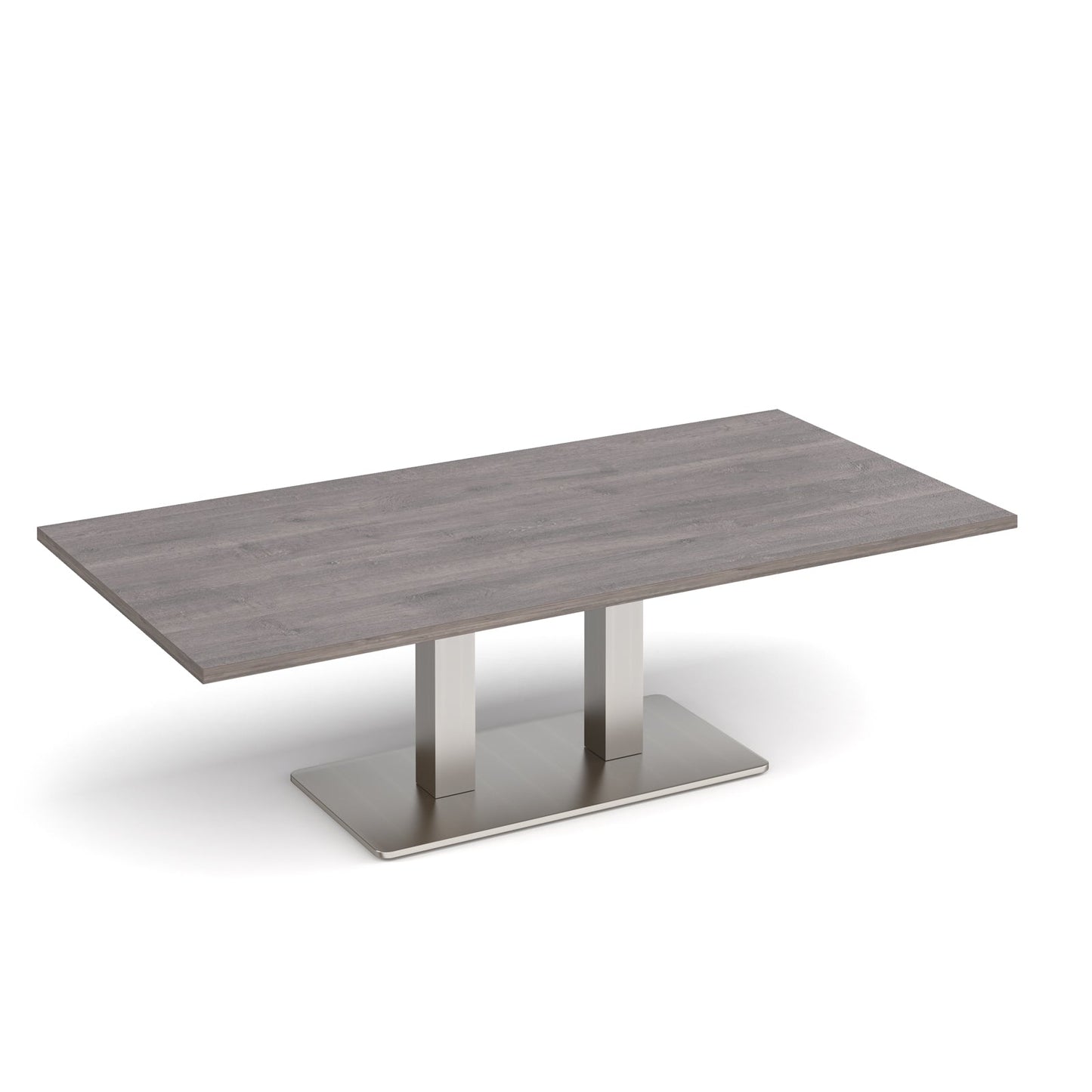 Eros rectangular coffee table with twin uprights