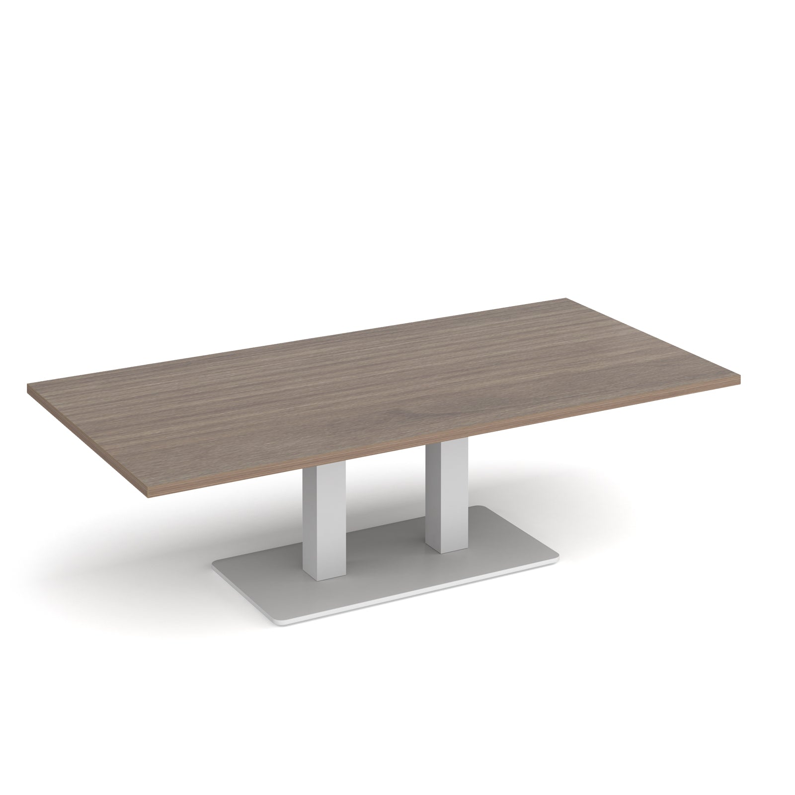 Eros rectangular coffee table with twin uprights