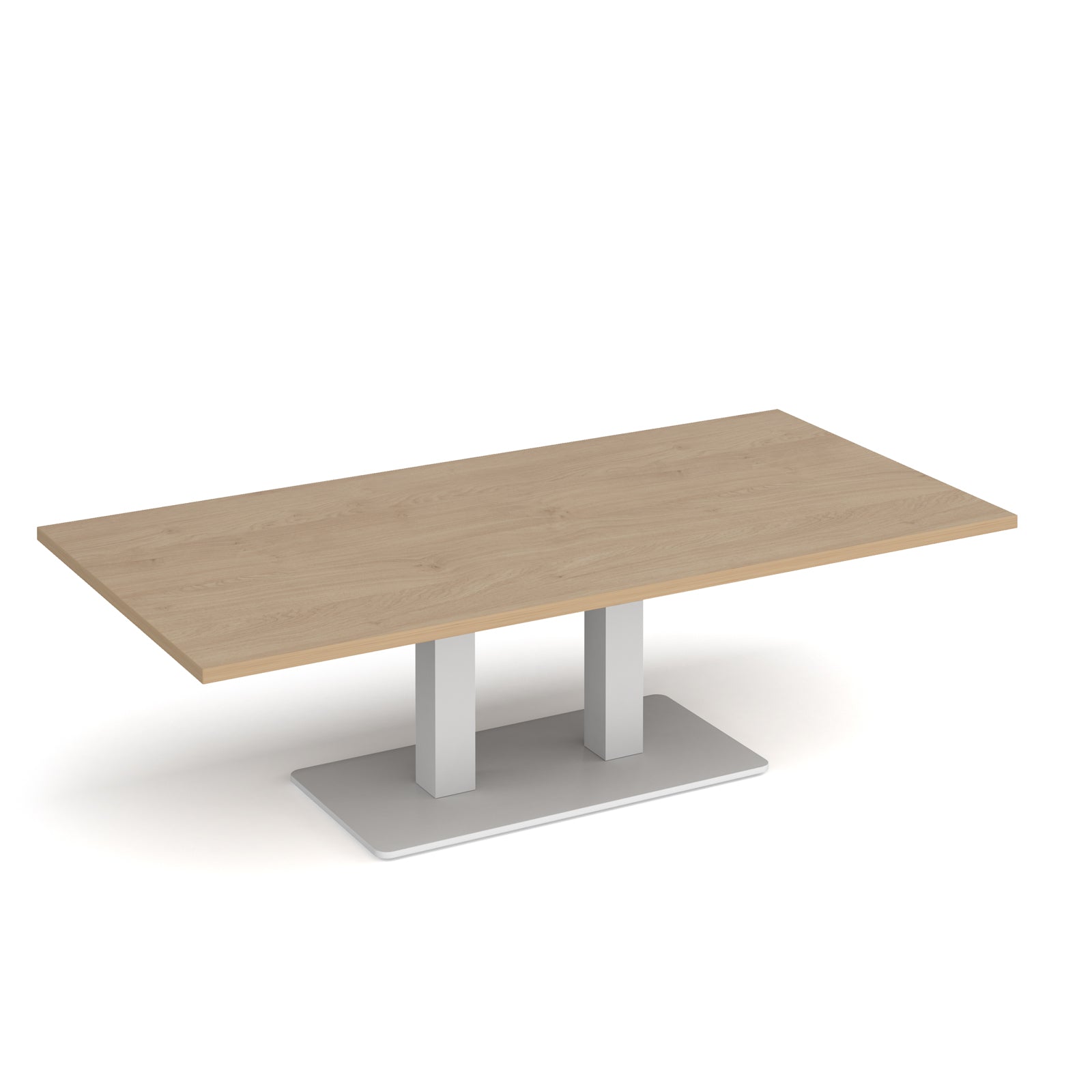 Eros rectangular coffee table with twin uprights