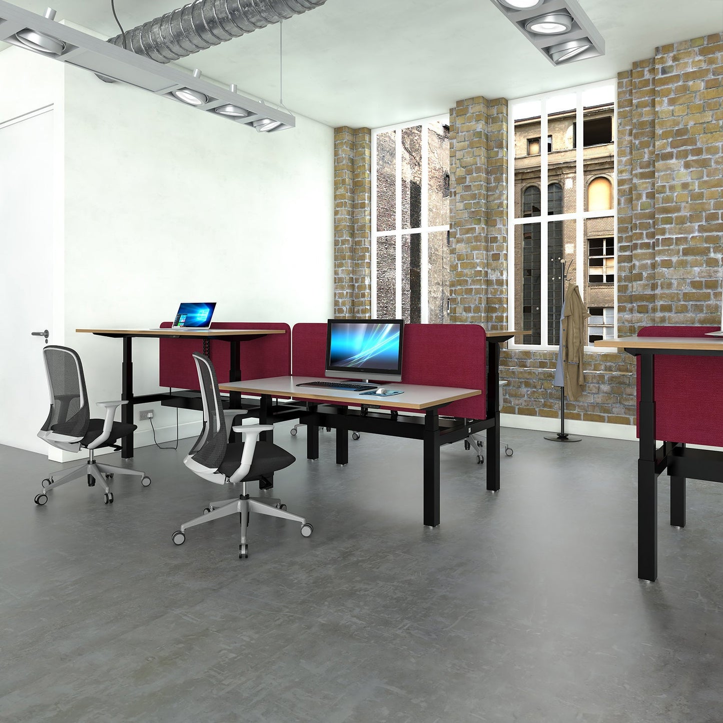 Elev8 lower cable channel for back-to-back desks