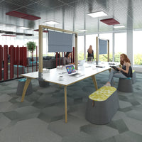 Enable worktable 1600mm deep with wooden legs