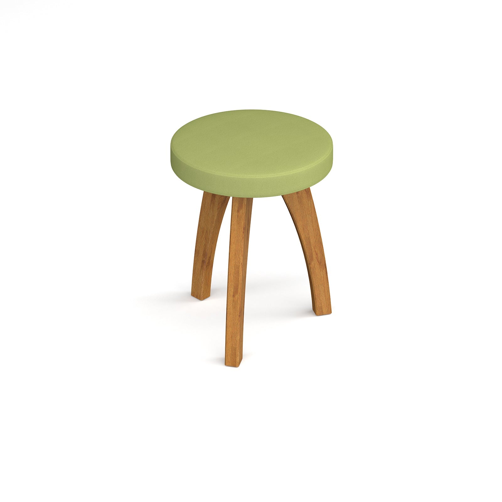 Enable low stool with wooden legs