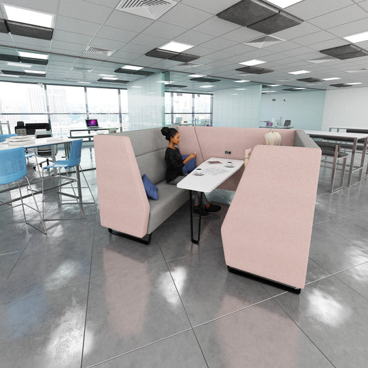 Encore high back meeting booth