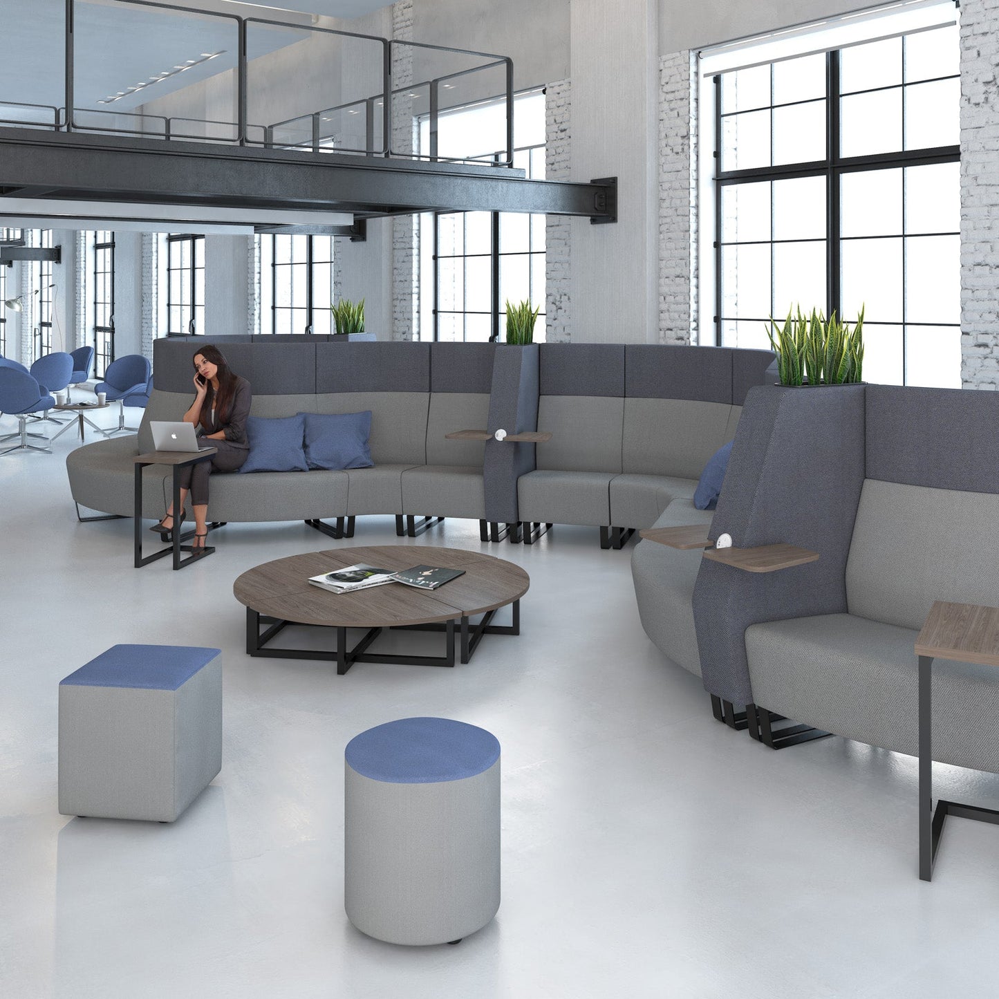 Nera modular corner unit table