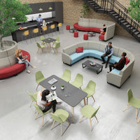 Encore modular low back double unit with arm