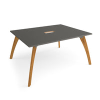 Enable worktable 1600mm deep with cutout and wooden legs